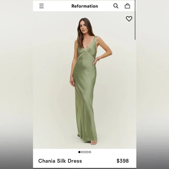 Chania Silk Dress - Picture 1 of 14